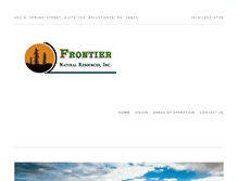Tablet Screenshot of frontiernr.com